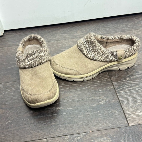 Skechers Cozy Tan Slip-On Women's Shoes - Picture 1 of 4
